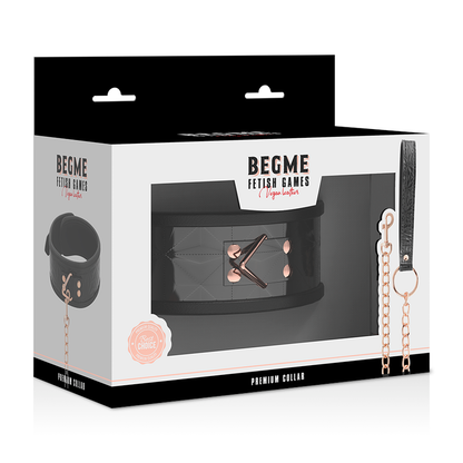 Comprar BEGME Collar Black Edition – Cuero Vegano Con Forro De Neopreno Para Comodidad Y Estilo-Noxtic