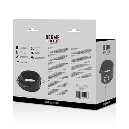 Comprar BEGME Collar Black Edition – Cuero Vegano Con Forro De Neopreno Para Comodidad Y Estilo-Noxtic
