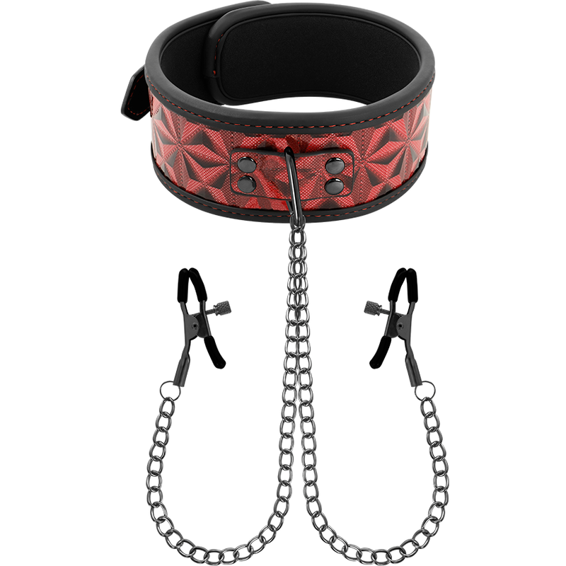 Comprar BEGME Collar Rojo Con Cadenas – Diseño Elegante Para Exploración Sensorial-Noxtic