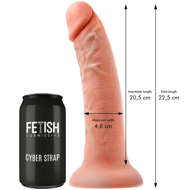 FETISH SUBMISSIVE CYBER STRAP - ARNÉS CON DILDO Y BALA CONTROL REMOTO TECNOLOGÍA WATCHME L-FETISH SUBMISSIVE-Noxtic