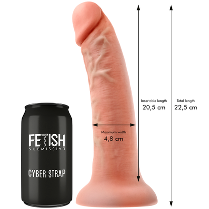 FETISH SUBMISSIVE CYBER STRAP - ARNÉS CON DILDO Y BALA CONTROL REMOTO TECNOLOGÍA WATCHME L-FETISH SUBMISSIVE-Noxtic