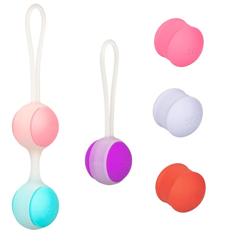 Comprar CALEXOTICS She-Ology Set Bolas Kegel Intercambiables – Entrenamiento Personalizado Para Fortalecer Músculos Pélvicos-Noxtic