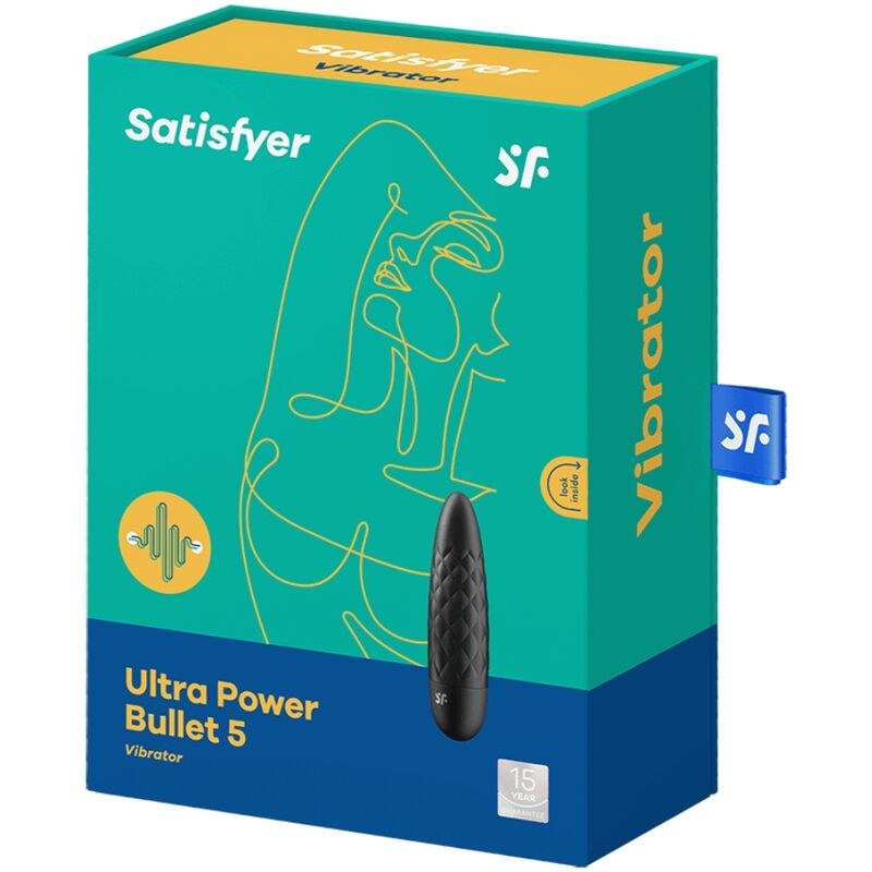 Comprar Satisfyer Ultra Power Bullet 5 – Mini Vibrador Negro Con Potente Estimulación-Noxtic
