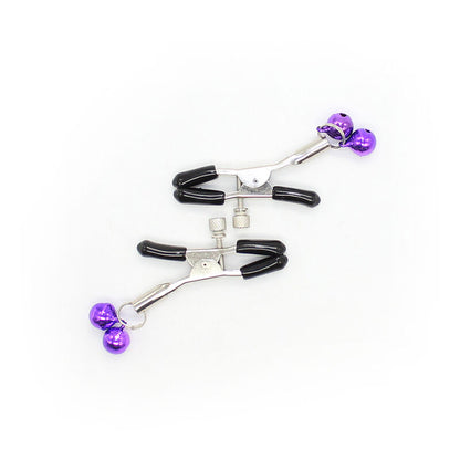 Comprar OHMAMA Fetish Pinzas De Pezones Lila – Diseño Metálico Elegante Para Placer Sensorial-Noxtic