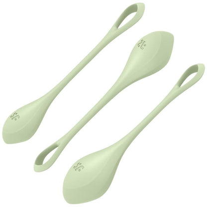 Comprar Satisfyer Yoni Power 2 Kit De Entrenamiento Verde – Bolas Chinas Para Fortalecer El Suelo Pélvico-Noxtic