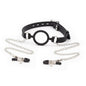 Comprar OHMAMA Mordaza De Anilla Con Cadenas – Diseño Elegante Para Estimulación Sensual-Noxtic