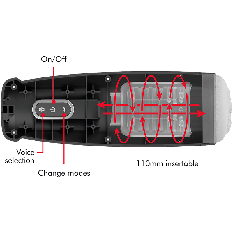 Comprar JAMYJOB Tornado Masturbador 360 Rotate Tech – Innovador Diseño Para Experiencia Sensorial Inigualable-Noxtic
