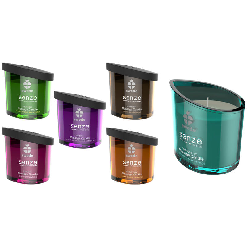 Comprar SWEDE Senze Seduction Vela Masaje Naranja Lavanda – Fragancia Afrodisíaca Para Bienestar Sensorial-Noxtic