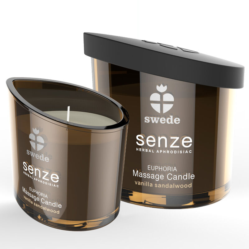 Comprar SWEDE Senze Euforia Vela Masaje Vainilla Sándalo – Vela Aromática Que Se Transforma En Aceite Para Masajes Suaves-Noxtic