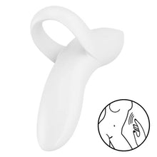 SATISFYER - BOLD LOVER WHITE VIBRATING THIMBLE