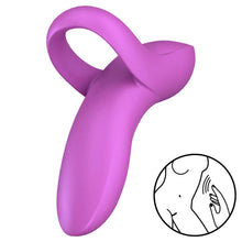 SATISFYER - BOLD LOVER WHITE VIBRATING THIMBLE