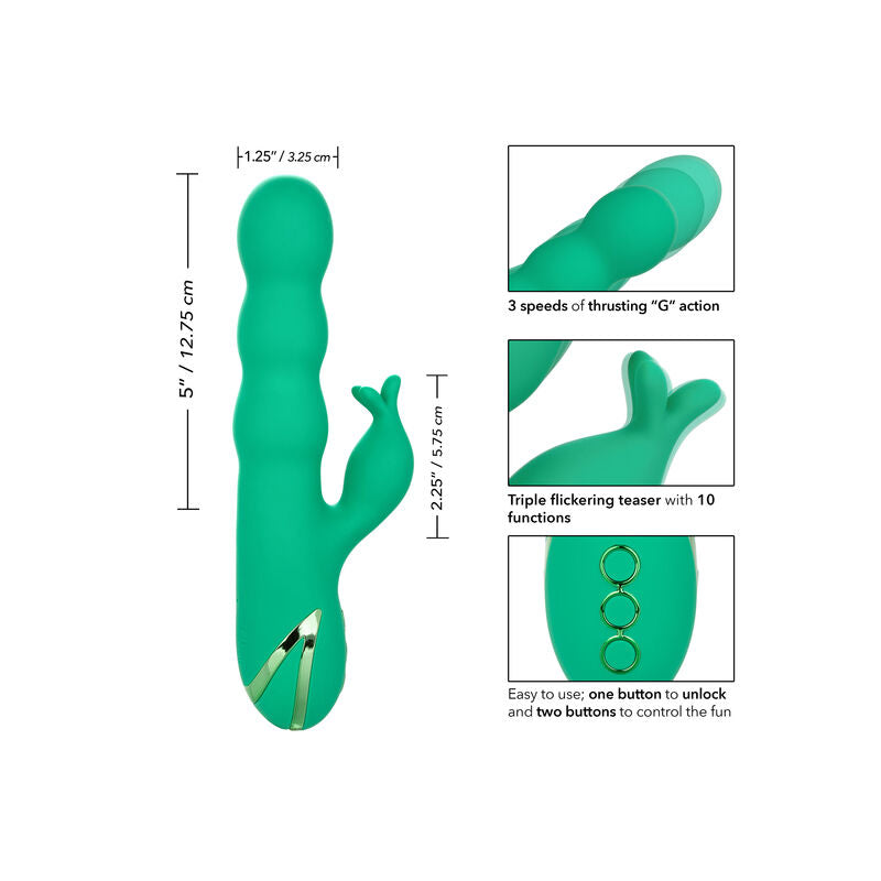 Comprar CALEXOTICS Sonoma Satisfier Verde – Vibrador Recargable Con Diseño Elegante Para Placer Sensorial-Noxtic