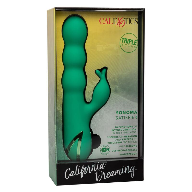 Comprar CALEXOTICS Sonoma Satisfier Verde – Vibrador Recargable Con Diseño Elegante Para Placer Sensorial-Noxtic