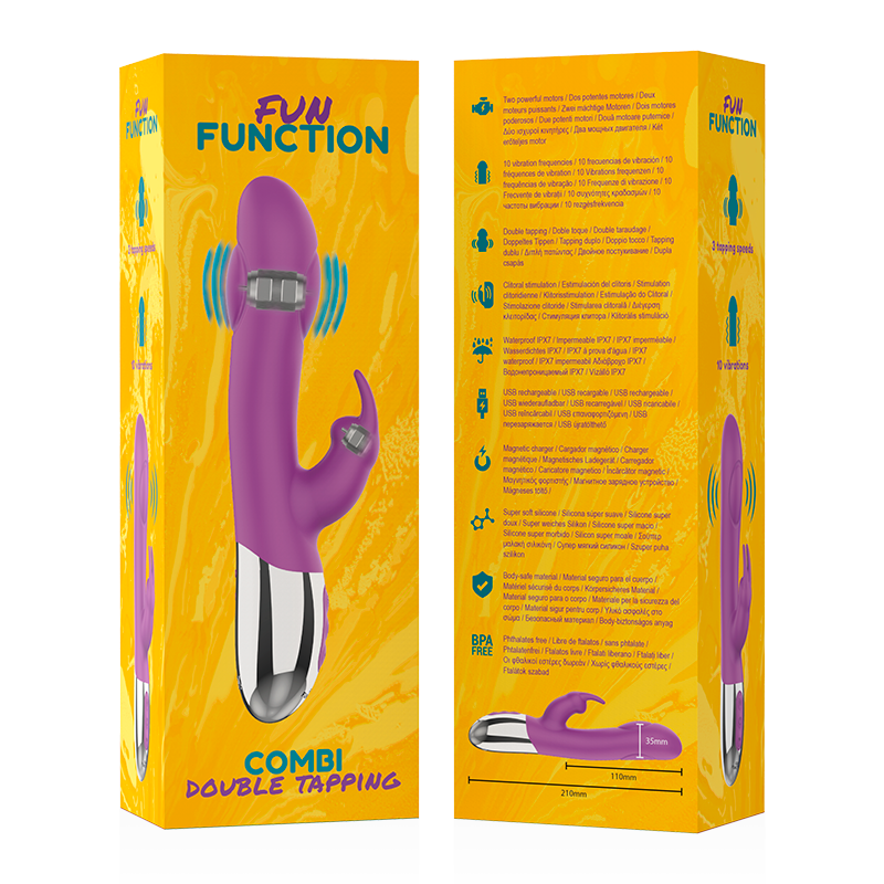 Comprar FUN FUNCTION Combi Double Tapping – Juguete Ergonómico Con Tecnología Innovadora Para Placer Sensorial-Noxtic