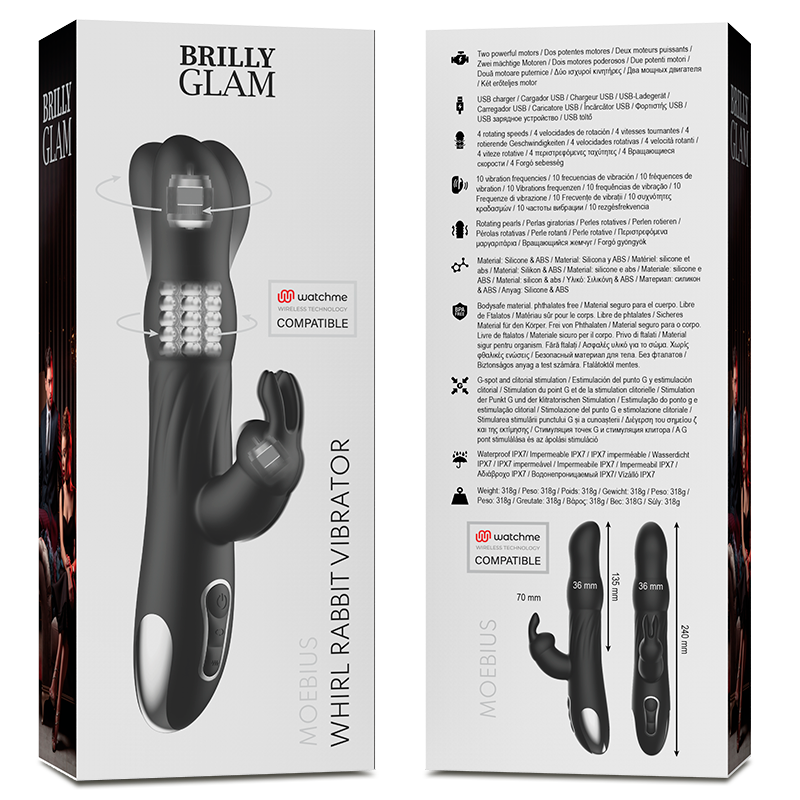 Comprar BRILLY GLAM Moebius Rabbit Vibrator – Juguete Con Tecnología Inalámbrica Para Placer Personalizado-Noxtic