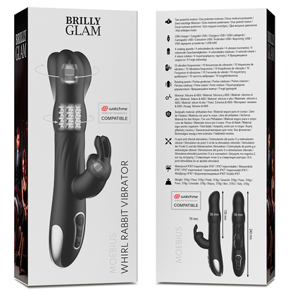 Comprar BRILLY GLAM Moebius Rabbit Vibrator – Juguete Con Tecnología Inalámbrica Para Placer Personalizado-Noxtic