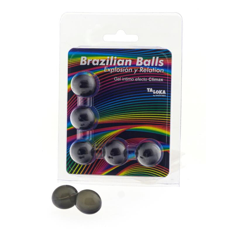 TALOKA - BRAZILIAN BALLS GEL EXCITANTE EFECTO CLIMAX 5 BOLAS-TALOKA-Noxtic