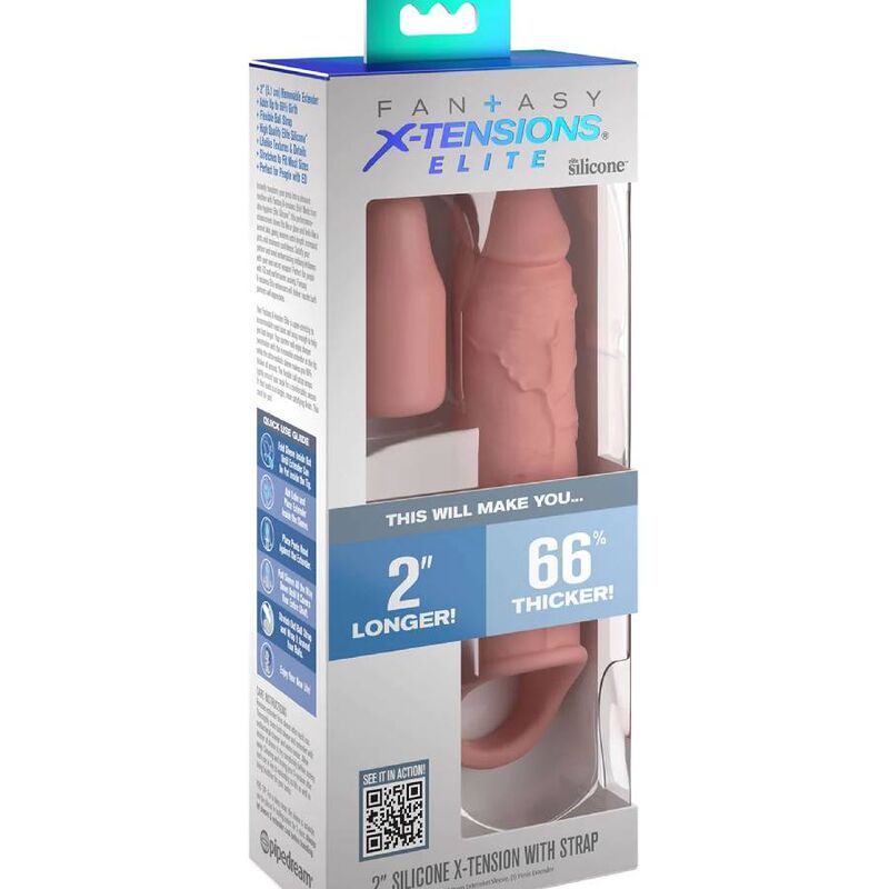 Comprar Fantasy X-Tensions Extensión Con Correa 15 24 Cm – Diseño Innovador Para Mayor Placer Y Confort-Noxtic