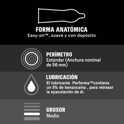 Comprar DUREX Placer Prolongado Retardante 12 Unidades – Preservativos Con Lubricante Innovador Para Mayor Disfrute-PRESERVATIVOS-Noxtic