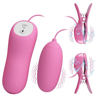 Comprar PRETTY LOVE Pinzas Vibratorias Rosa – Estimulación Ajustable Con Diseño Elegante-Noxtic
