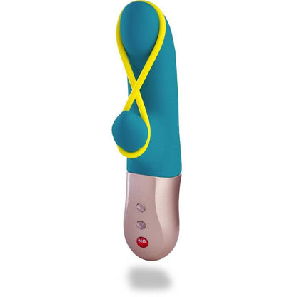 Comprar FUN FACTORY Amorino Mini Vibrador Petrol Y Amarillo Neon – Vibrador Recargable Con Banda De Estimulación Innovadora-Noxtic