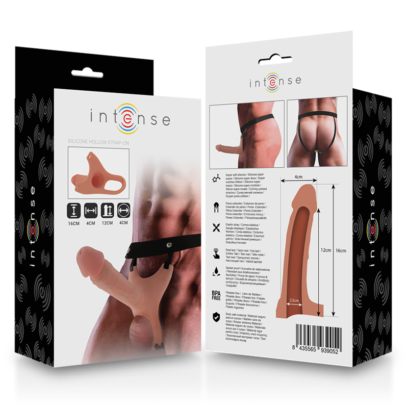 Comprar INTENSE Arnés Hueco Con Dildo De Silicona – Diseño Ergonómico Para Placer Confortable-Noxtic