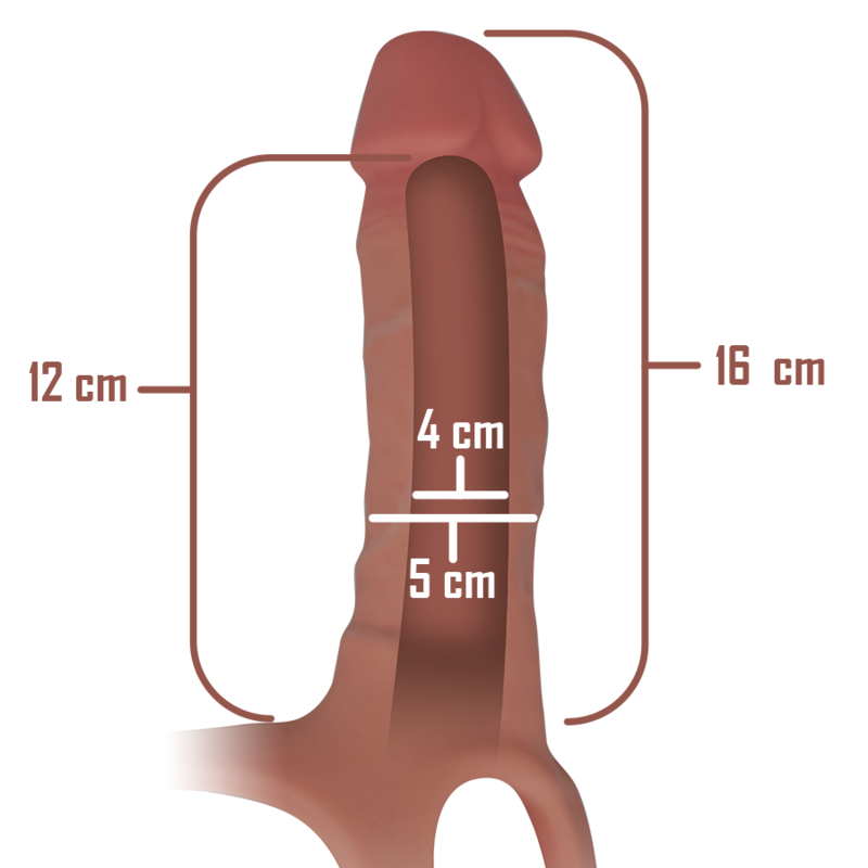 Comprar INTENSE Arnés Hueco Con Dildo De Silicona – Diseño Ergonómico Para Placer Confortable-Noxtic
