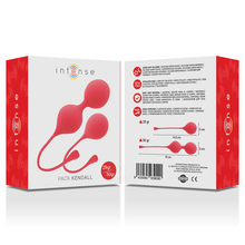 Comprar INTENSE Bolas Kegel Pack Kendall Rojo – Silicona Médica Hipoalergénica Para Entrenamiento Pélvico-Noxtic