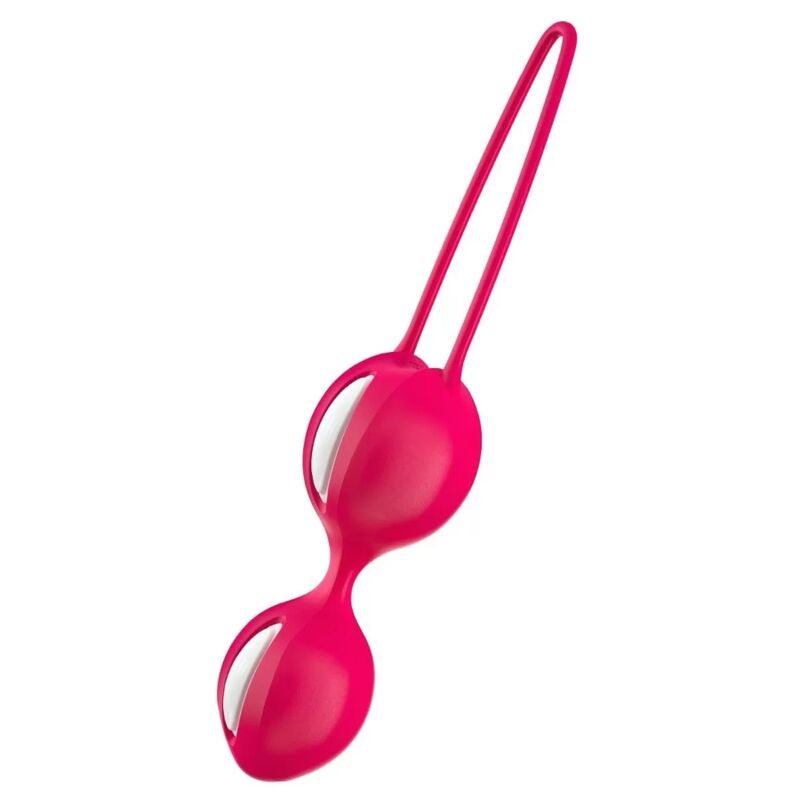 Comprar FUN FACTORY Smartballs Duo Blanco Rojo – Bolas Pélvicas Para Fortalecer El Suelo Pélvico Con Diseño Discreto-Noxtic
