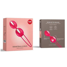 Comprar FUN FACTORY Smartballs Duo Blanco Rojo – Bolas Pélvicas Para Fortalecer El Suelo Pélvico Con Diseño Discreto-Noxtic
