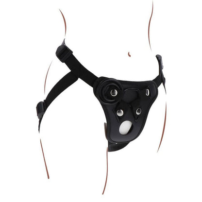 GET REAL - STRAP-ON PLEASURE HARNÉS NEGRO-GET REAL-Noxtic