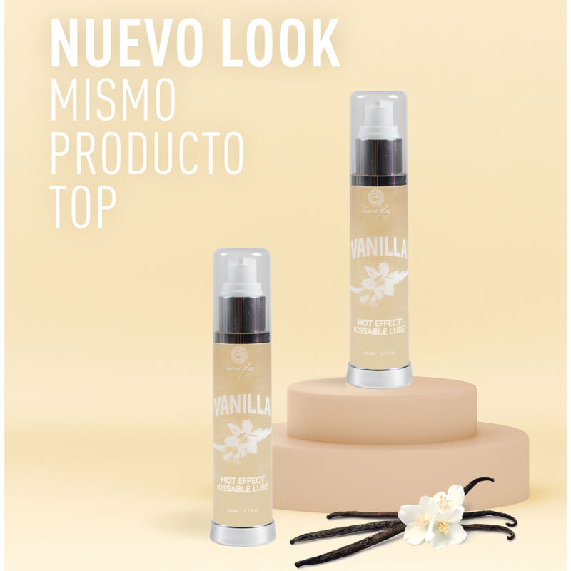 Comprar SECRETPLAY Lubricante 2 en 1 Efecto Calor Vainilla 50 ml – Fórmula Hidratante Sin Azúcar Para Placer Sensual-Noxtic