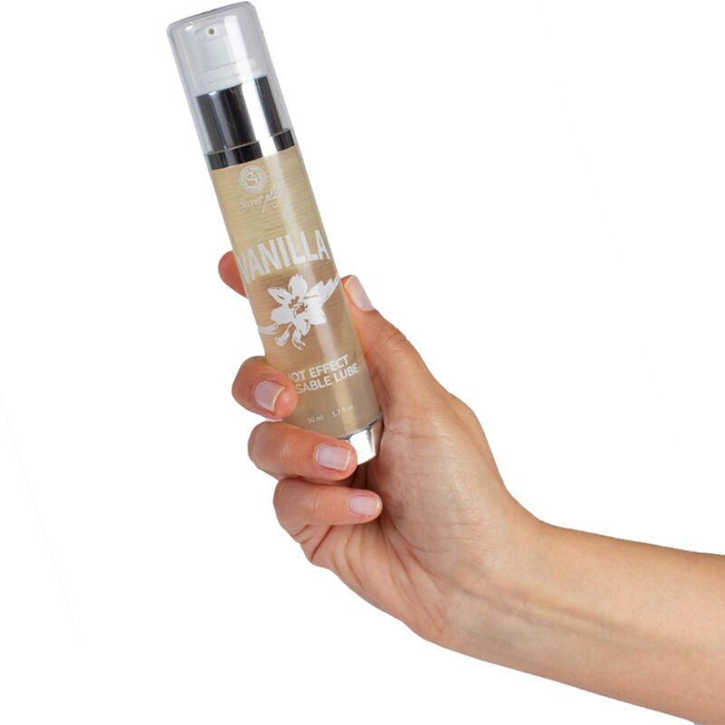Comprar SECRETPLAY Lubricante 2 en 1 Efecto Calor Vainilla 50 ml – Fórmula Hidratante Sin Azúcar Para Placer Sensual-Noxtic