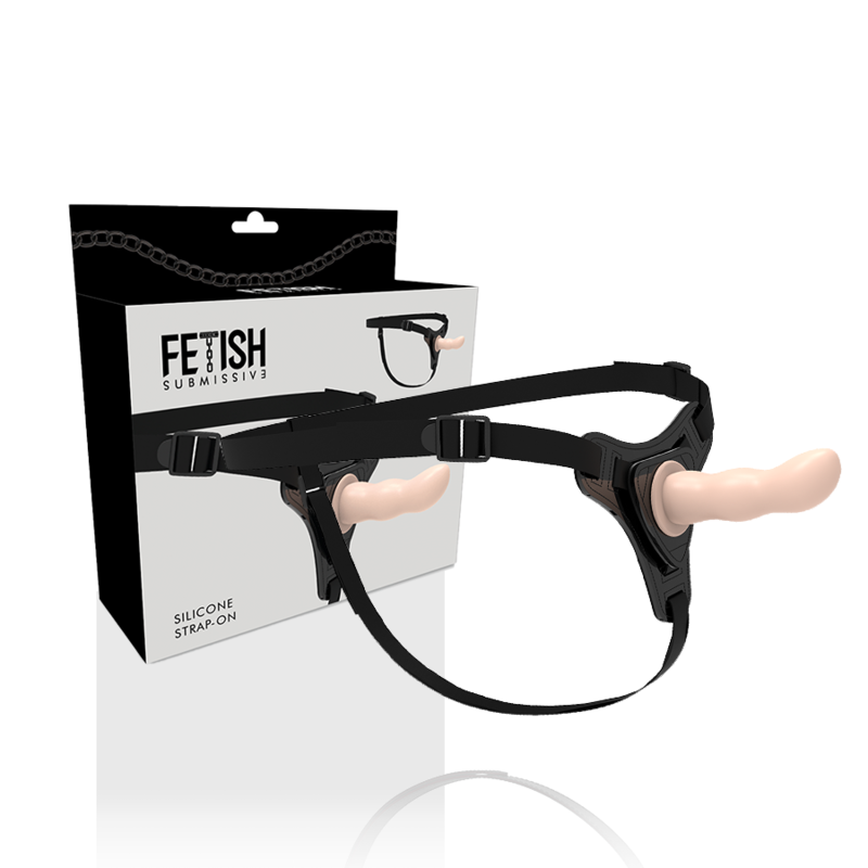 FETISH SUBMISSIVE HARNESS - SILICONA FLESH G-SPOT 12.5 CM-FETISH SUBMISSIVE HARNESS-Noxtic