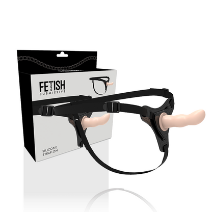 FETISH SUBMISSIVE HARNESS - SILICONA FLESH G-SPOT 12.5 CM-FETISH SUBMISSIVE HARNESS-Noxtic