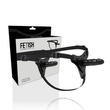 FETISH SUBMISSIVE HARNESS - SILICONA NEGRO REALISTIC 15 CM-FETISH SUBMISSIVE HARNESS-Noxtic
