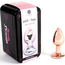 Comprar SECRETPLAY Metal Butt Plug Oro Rosa Talla S – Diseño Elegante Para Nueva Experiencia Sensorial-Noxtic