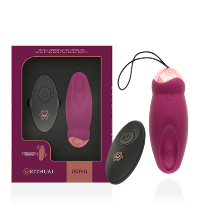 Comprar RITHUAL Priya Huevo Control Remoto – Diseño Ergonómico Con Vibración Personalizada-Noxtic