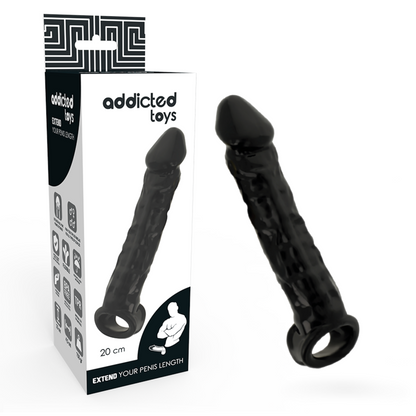 Comprar ADDICTED TOYS Extensor Para El Pene Negro – Aumento De Grosor Con Contorno Estimulante-Noxtic