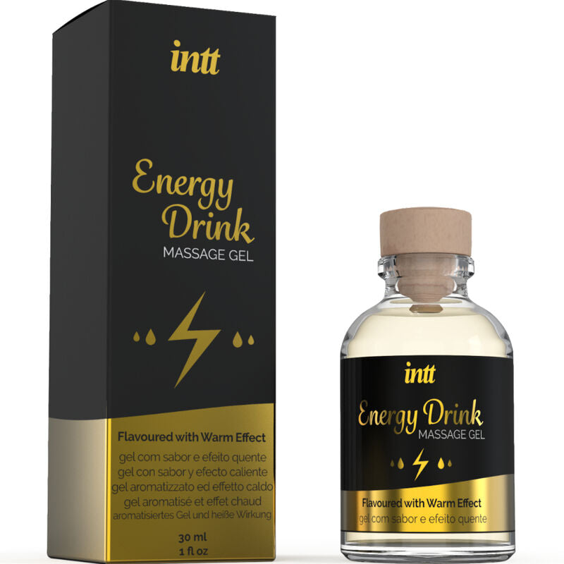 Comprar INTT Gel De Masaje Sabor Bebida Energética – Efecto Calor Para Intensificar La Estimulación Sensorial-Noxtic