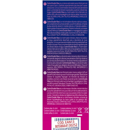 Comprar Control Double Vibes Estimulador – Doble Placer Con Dos Cabezas Vibratorias-Noxtic