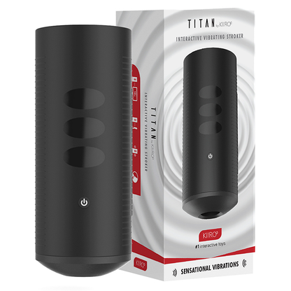 Comprar KIIROO Titan – Masturbador Interactivo Con Vibración Sensible Al Tacto-Noxtic