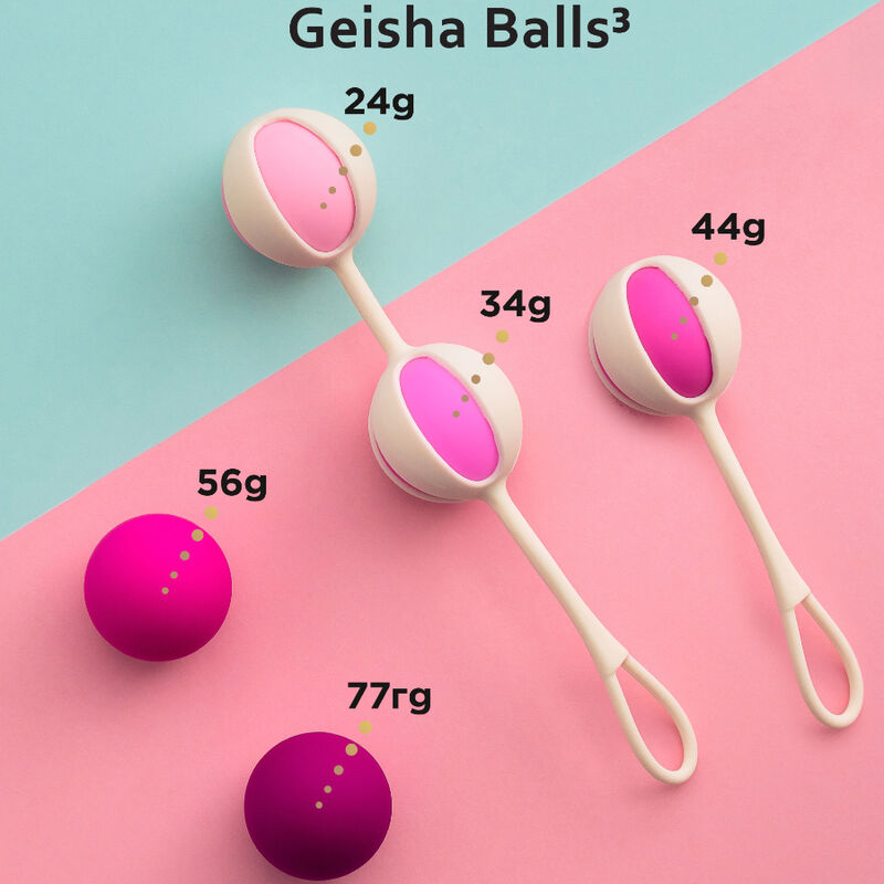 Comprar G-VIBE Set 5 Geisha Balls3 Rosa – Bolas Chinas Para Fortalecimiento Del Suelo Pélvico-Noxtic