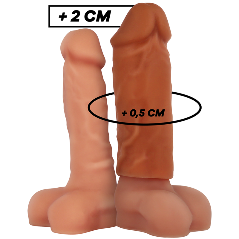 Comprar VIRILXL Extensión Liquid Silicone V3 Marrón – Aumento de Grosor Para Placer Compartido-Noxtic