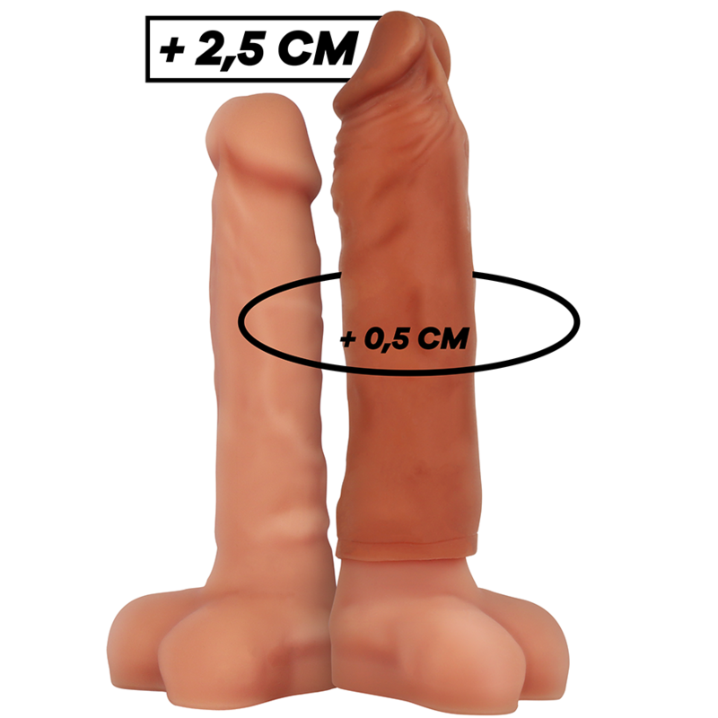 Comprar VIRILXL Extensión Liquid Silicone V5 Marrón – Aumento De Grosor Y Longitud Para Mayor Placer-Noxtic