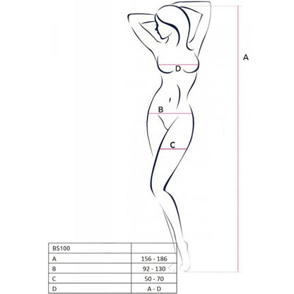 Comprar PASSION BS100 Bodystocking Negro Talla Única – Diseño Elegante Para Sensación Sofisticada-Noxtic