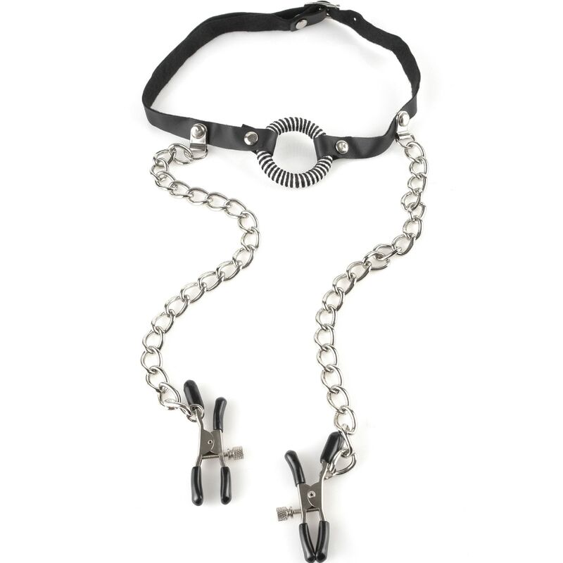 Comprar Fetish Fantasy Series Mordaza Abierta Con Pinzas – Diseño Elegante Para Explorar Nuevas Sensaciones-Noxtic
