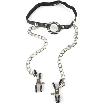 Comprar Fetish Fantasy Series Mordaza Abierta Con Pinzas – Diseño Elegante Para Explorar Nuevas Sensaciones-Noxtic