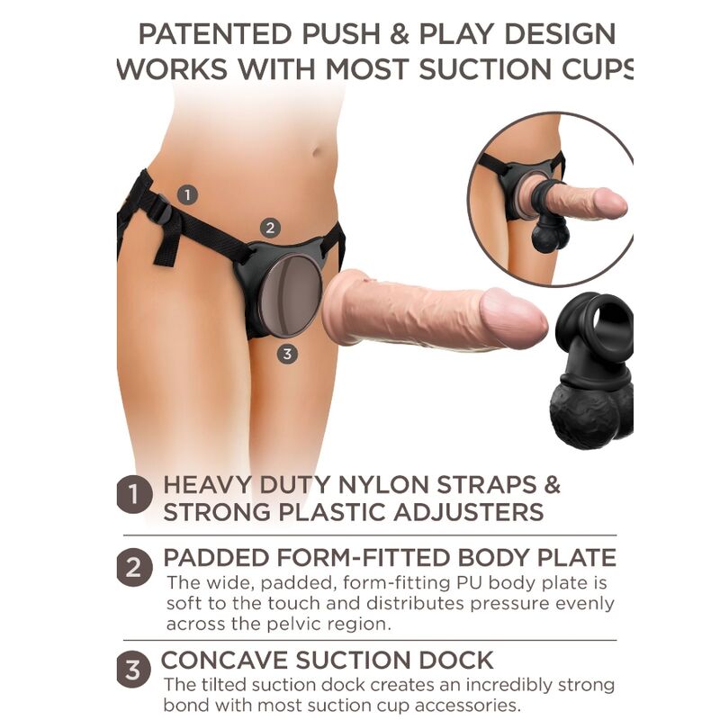 Comprar KING COCK Elite Kit Arnés Ajustable Deluxe – Juguete Erótico Con Diseño Confortable Y Versátil-Noxtic