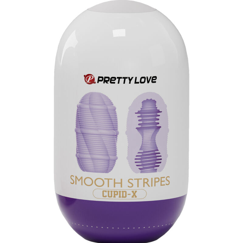 Comprar Pretty Love Huevo Masturbador Smooth Stripes Cupid – Juguete Erótico Con Diseño Innovador Para Placer Personal-Noxtic